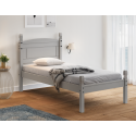 Corona Grey Wax 3'0" Low End Bed Frame Corona Grey Wax 3'0" Low End Bed Frame