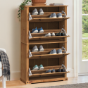 Corona 4 Shelf Shoe Chest Rack