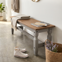 Corona Grey Wax 4'0" Bench