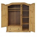 Corona 3 Door 1 Drawer Wardrobe