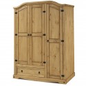 Corona 3 Door 1 Drawer Wardrobe