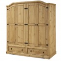 Corona 4 Door 2 Drawer Wardrobe