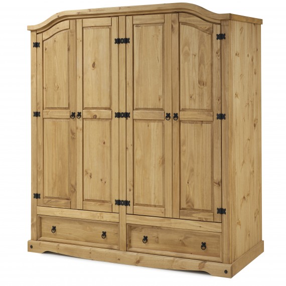 Corona 4 Door 2 Drawer Wardrobe