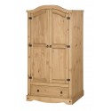 Corona 2 Door 1 Drawer Wardrobe