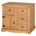 Corona 1 Door 4 Drawer Small Sideboard