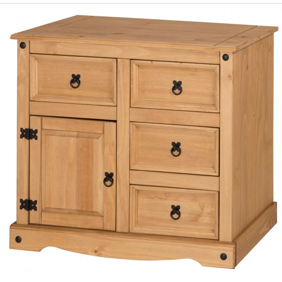 Corona 1 Door 4 Drawer Small Sideboard