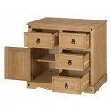 Corona 1 Door 4 Drawer Small Sideboard