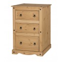 Corona 3 Drawer Wide Chest