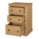 Corona 3 Drawer Wide Chest