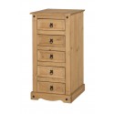 Corona 5 Drawer Narrow Chest