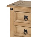 Corona Narrow 5 Drawer Bedside