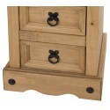 Corona Narrow 4 Drawer Bedside