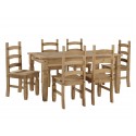 Corona Large Extending Dining Table & 6 Chairs