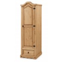 Corona 1 Door 1 Drawer Arch Top Wardrobe