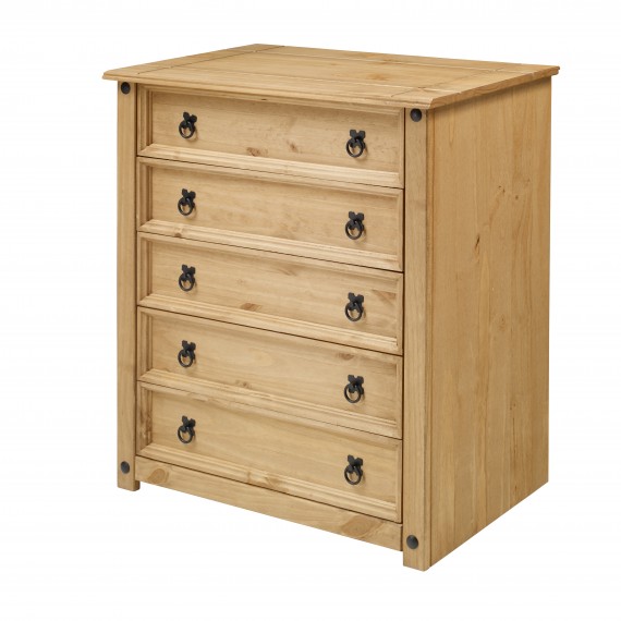 Corona Small 5 Drawer Chest