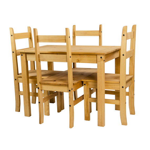 Corona Budget Dining Table & 4 Chairs