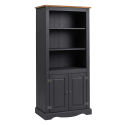 Corona Charcoal 2 Door Bookcase Corona Charcoal 2 Door Bookcase