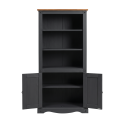 Corona Charcoal 2 Door Bookcase Corona Charcoal 2 Door Bookcase
