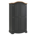 Corona Charcoal 2 Door Arch Top Wardrobe Corona Charcoal 2 Door Arch Top Wardrobe