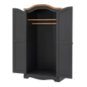 Corona Charcoal 2 Door Arch Top Wardrobe Corona Charcoal 2 Door Arch Top Wardrobe