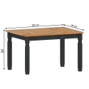 Corona Charcoal 4'0" Dining Table