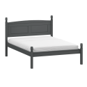 Corona Charcoal 4'6" Low End Double Bed Frame