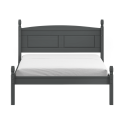 Corona Charcoal 4'6" Low End Double Bed Frame