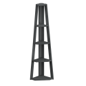 Corona Charcoal Corner Ladder Bookcase