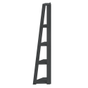 Corona Charcoal Corner Ladder Bookcase