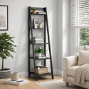 Corona Charcoal Ladder Bookcase