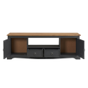 Corona Charcoal Large Widescreen TV Unit Corona Charcoal Large Widescreen TV Unit