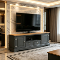 Corona Charcoal Large Widescreen TV Unit