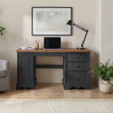Corona Charcoal Straight Computer Desk
