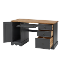 Corona Charcoal Straight Computer Desk Corona Charcoal Straight Computer Desk
