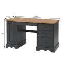 Corona Charcoal Straight Computer Desk Corona Charcoal Straight Computer Desk
