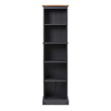 Corona Charcoal Tall Narrow Bookcase Corona Charcoal Tall Narrow Bookcase