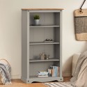 Corona Grey Wax Medium Bookcase