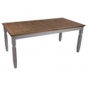 Corona Grey Wax 6'0" Dining Table & 6 Chairs