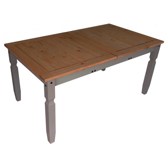 Corona Grey Wax Small Extending Dining Table