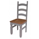 Corona Grey Wax 4'0" Dining Table & 4 Chairs