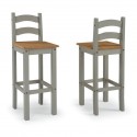 Corona Grey Wax Bistro Set