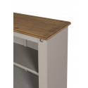 Corona Grey Wax Medium Bookcase