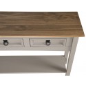 Corona Grey Wax 3 Drawer Console Table