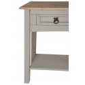 Corona Grey Wax 3 Drawer Console Table