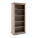 Corona Grey Wax Large Bookcase