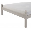 Corona Grey Wax 4'6" Low End Bed Frame