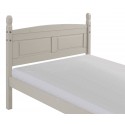 Corona Grey Wax 4'6" Low End Bed Frame