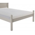 Corona Grey Wax 4'6" Low End Bed Frame