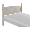 Corona Grey Wax 4'6" High End Bed Frame