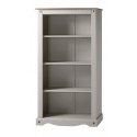 Corona Grey Wax Medium Bookcase